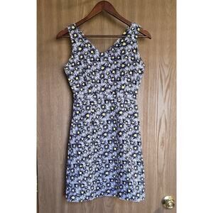 Vintage Lilly Pulitzer Daisy Floral Sleeveless Dress  White Label